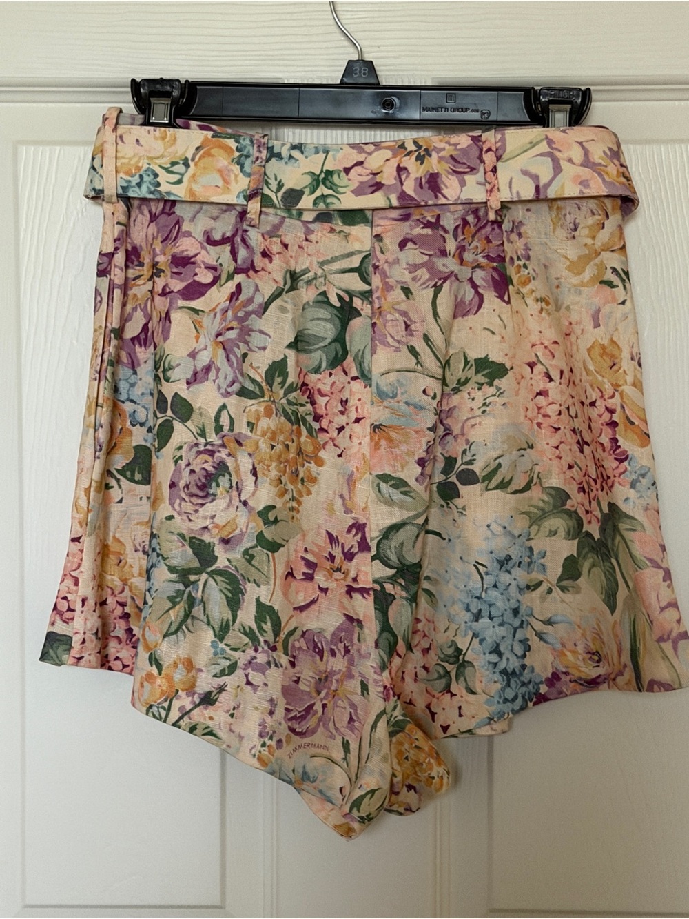 New Zimmermann Pastel Floral Shorts in Lavender - Picture 2 of 9